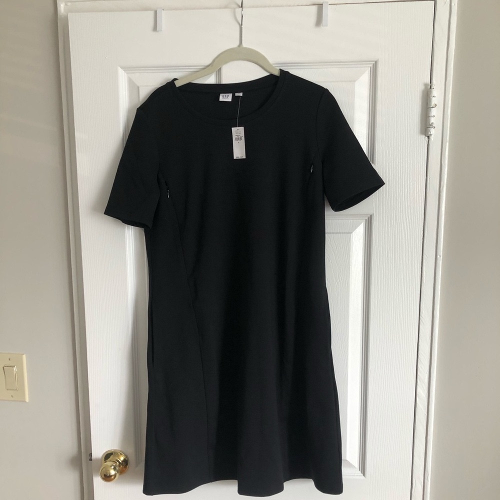 Black Maternity/Nursing Dress